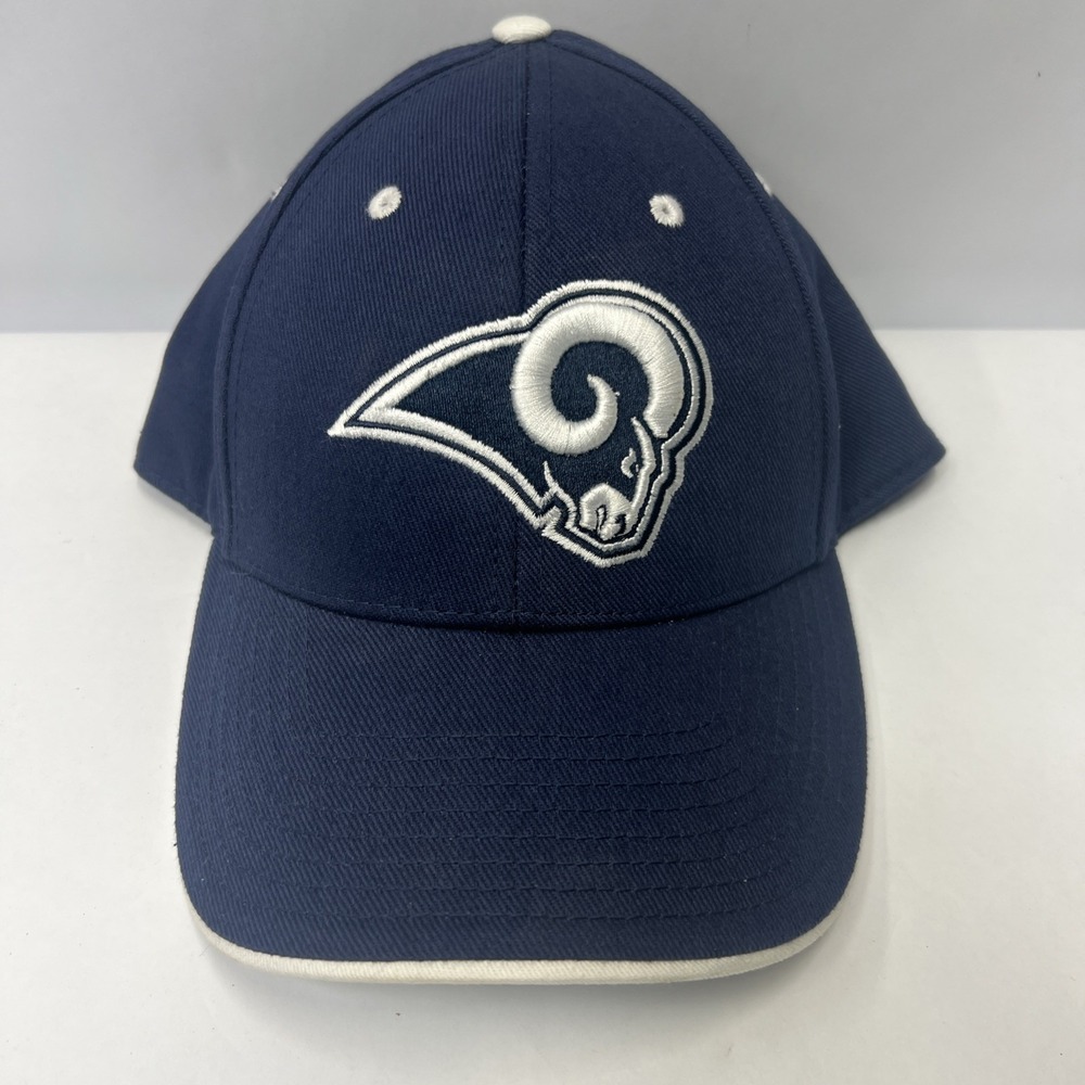 Los Angeles Rams NFL Team Apparel Hat Cap Strap Back Adult Blue 100% Cotton‎